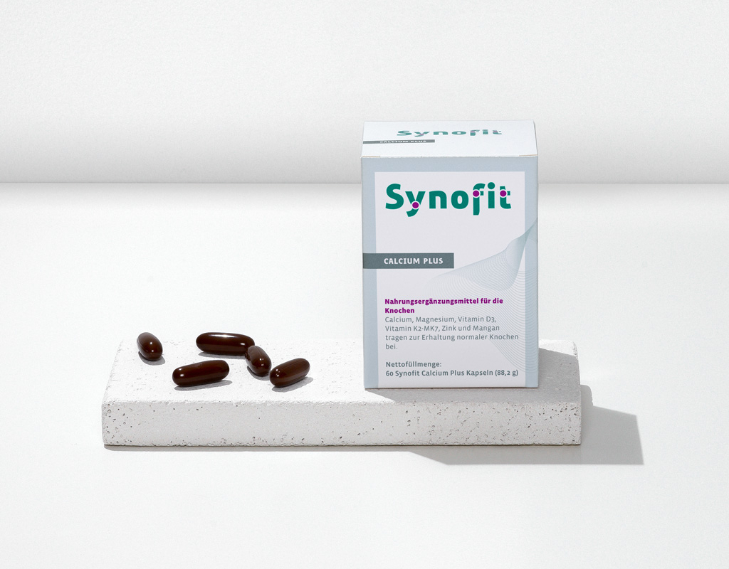 Synofit Calcium Plus Verpackung mit einzelnen Kapseln
